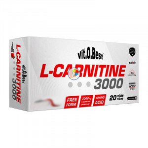 L-CARNITINE 3000 - 20 VIALES - 10Ml. FRESA VIT.O.BEST