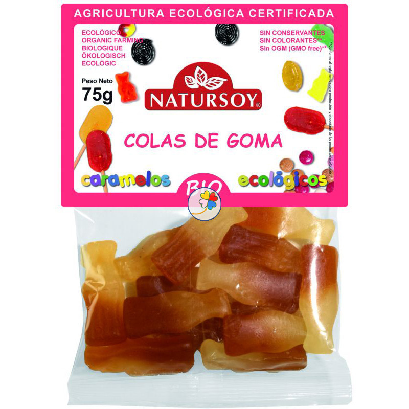 COLAS DE GOMA 75Gr. NATURSOY