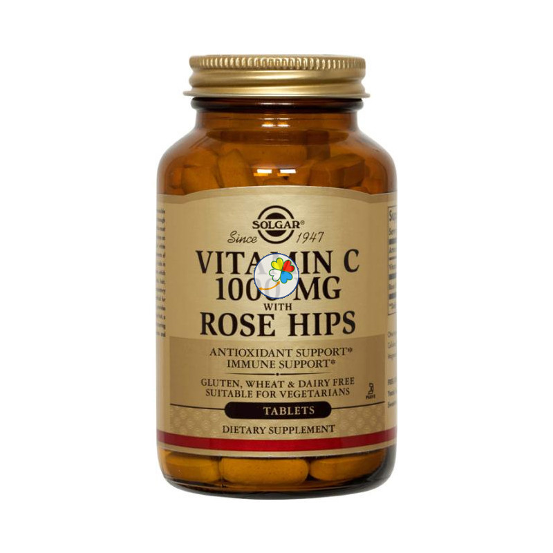 ROSE HIPS C 1.000 MG 100 CAPSULAS SOLGAR