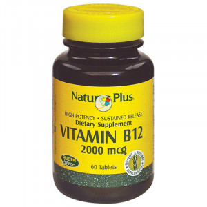 VITAMINA B12 2000Mcg. 60 COMPRIMIDOS. NATURE´S PLUS