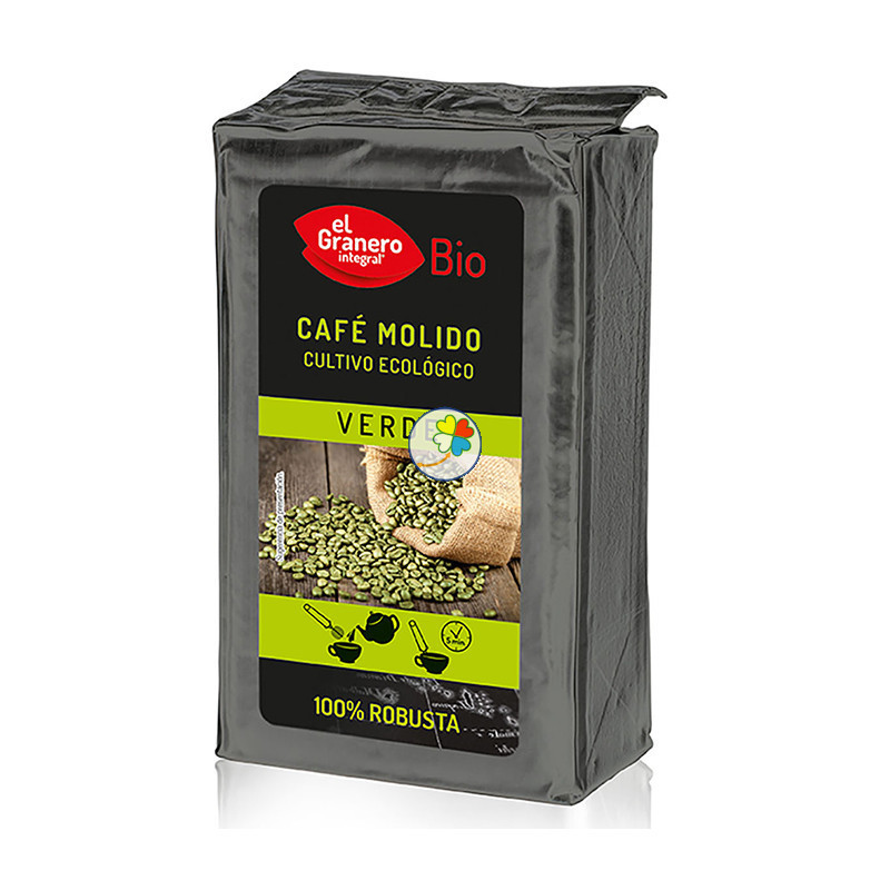 CAFE VERDE 100 ROBUSTA MOLIDO BIO 400Gr. GRANERO