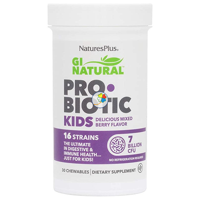 GI NATURAL PROBIOTIC KIDS 30 COMPRIMIDOS NATURE´S PLUS