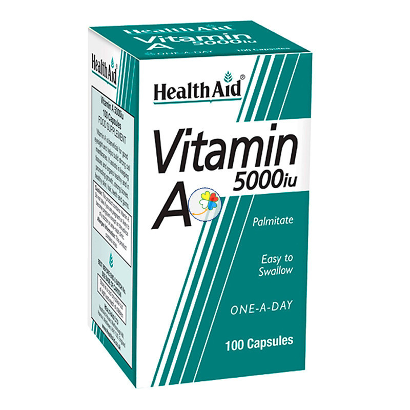 VITAMINA A 5.000UI 100 CAPSULAS HEALTH AID VITAMINA A 5.000UI 100 CAPSULAS HEALTH AID