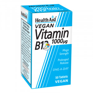 VITAMINA B12 1.000µg. 50 COMPRIMIDOS HEALTH AID