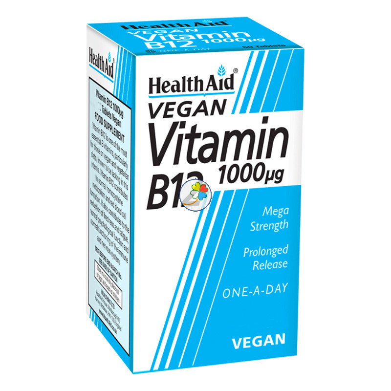 VITAMINA B12 1.000µg. 100 COMPRIMIDOS HEALTH AID