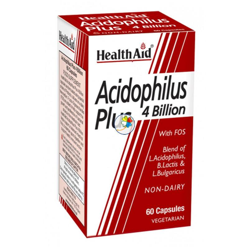 ACIDOPHILUS PLUS (4.000 MILLONES) 60 CAPSULAS HEALTH AID