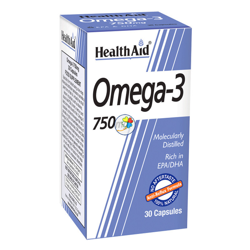 OMEGA 3 750Mg. 30 CAPSULAS HEALTH AID