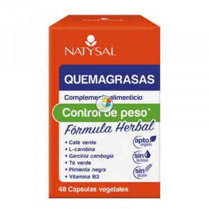 QUEMAGRASAS FORMULA HERBAL 48 CAPSULAS NATYSAL