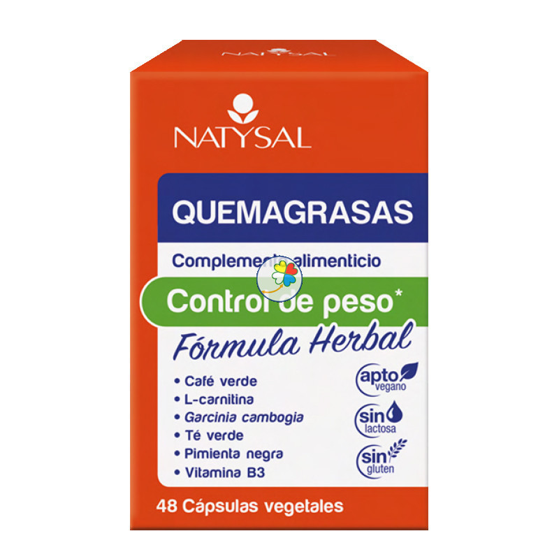 QUEMAGRASAS FORMULA HERBAL 48 CAPSULAS NATYSAL