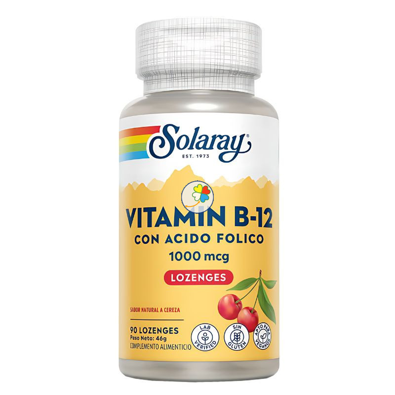 VIT.B12+ACIDO FOLICO 1000Mcg. 90 COMPRIMIDOS SUBLINGUALES