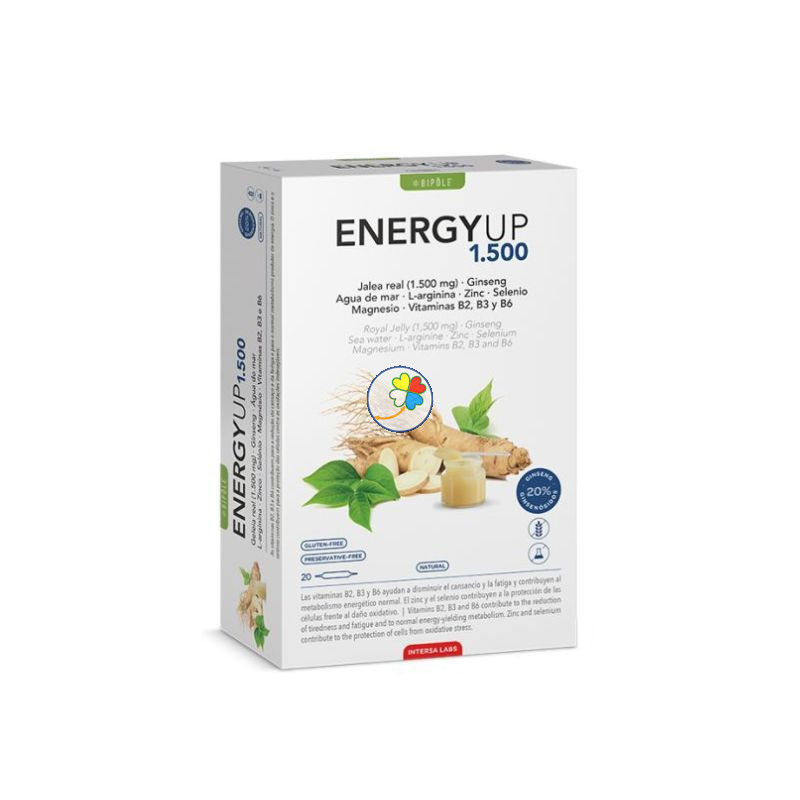 ENERGY UP 1500 20 AMPOLLAS INTERSA LABS