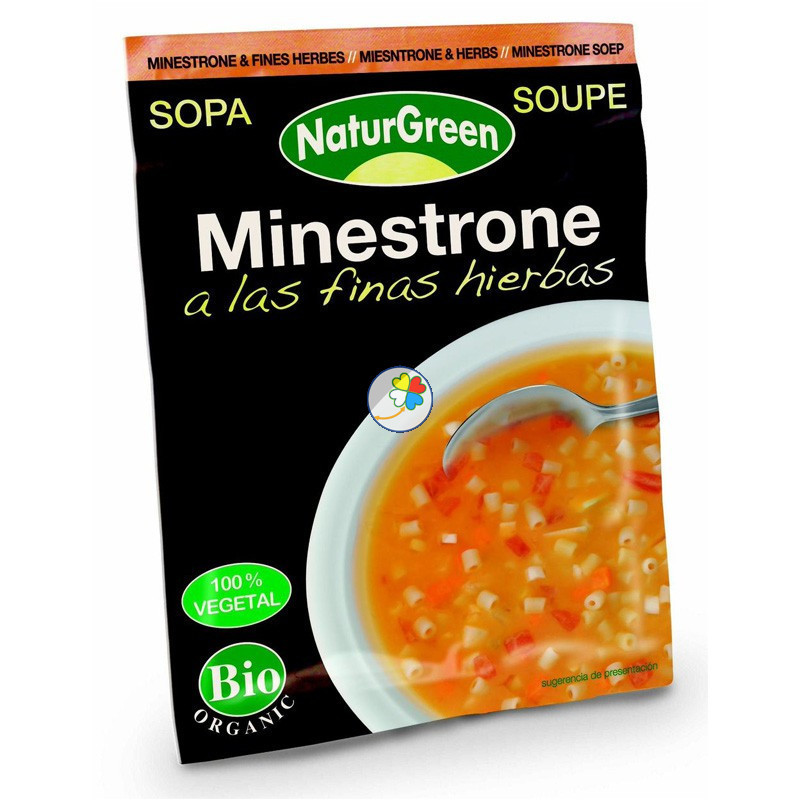 SOPA MINESTRONE A LAS FINAS HIERBAS 40Gr. NATURGREEN