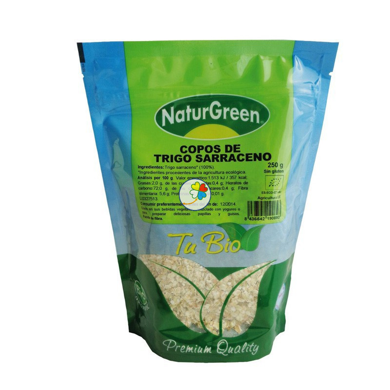 COPOS DE TRIGO SARRACENO 250Gr. NATURGREEN