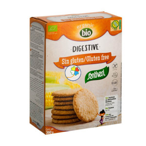 GALLETAS DIGESTIVE SIN GLUTEN BIO 360Gr. SANTIVERI