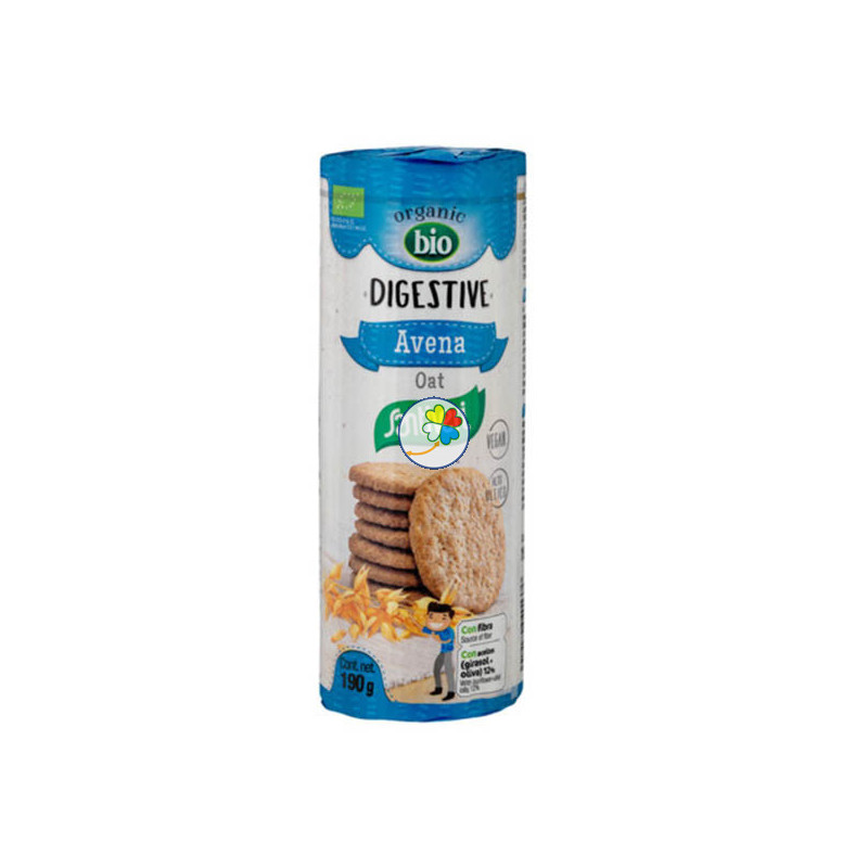 GALLETAS DIGESTIVE AVENA BIO 190Gr. SANTIVERI