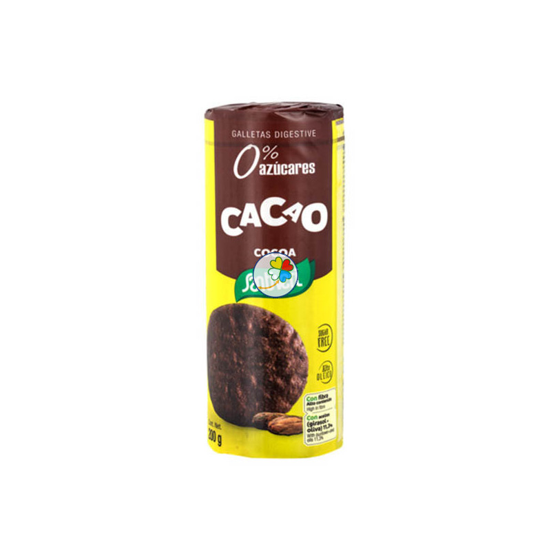 GALLETAS DIGESTIVE CACAO 200Gr. SANTIVERI