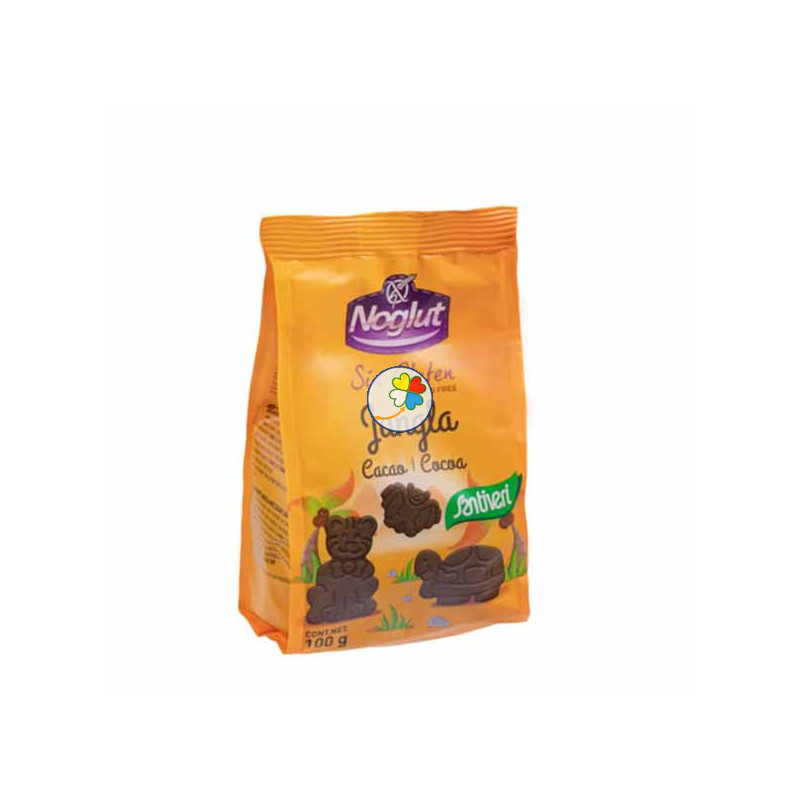 NOGLUT GALLETAS JUNGLA CACAO 100Gr. SANTIVERI