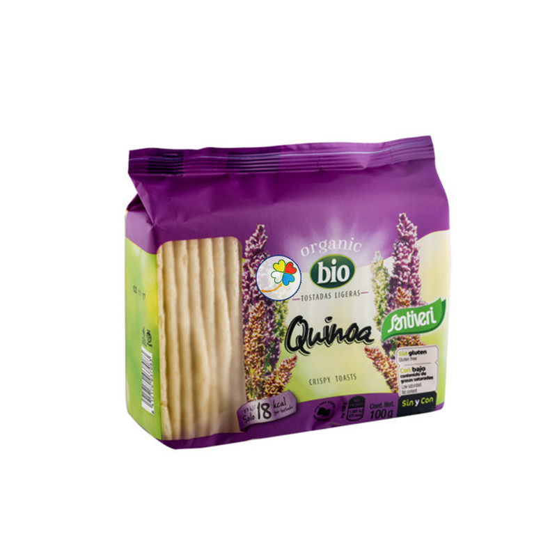 TOSTADAS LIGERAS QUINOA BIO 100Gr. SANTIVERI