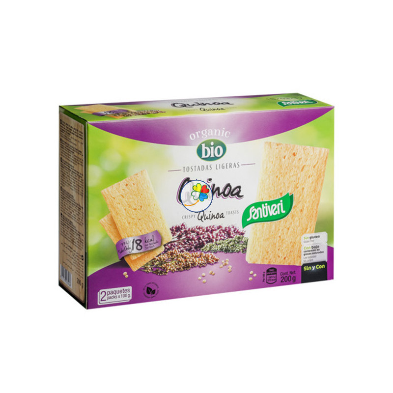 TOSTADAS LIGERAS QUINOA BIO 200Gr. SANTIVERI