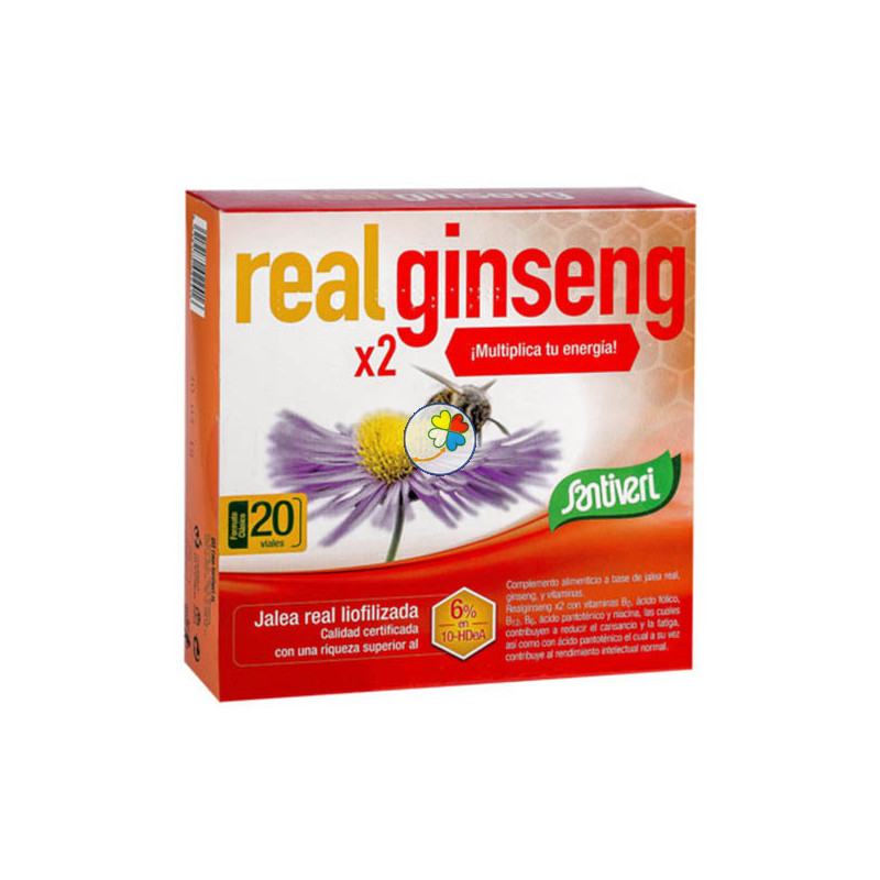 REALGINSENG x2 20 VIALES SANTIVERI