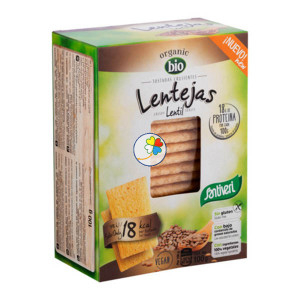 TOSTADAS LIGERAS LENTEJAS BIO 100Gr. SANTIVERI