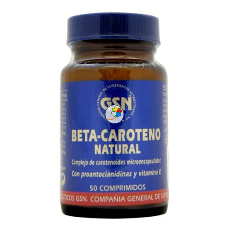 BETACAROTENO NATURAL 50 COMPRIMIDOS G.S.N.