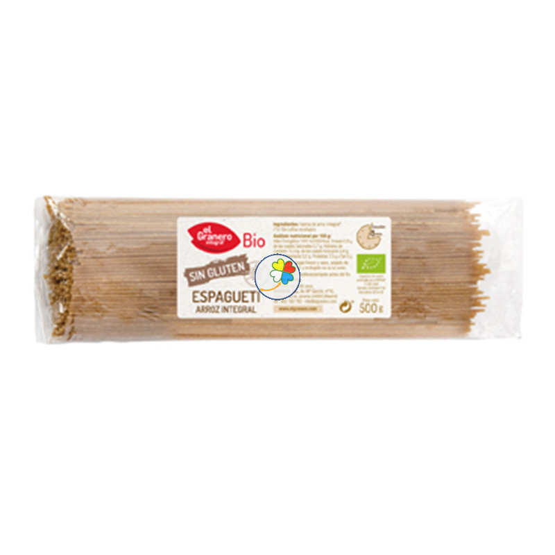 ESPAGUETIS DE ARROZ INTEGRAL SIN GLUTEN BIO 500Gr. GRANERO