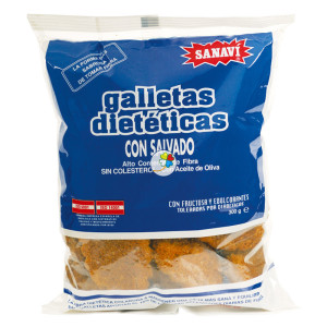 GALLETAS DIETETICAS CON SALVADO 300Gr. SANAVI