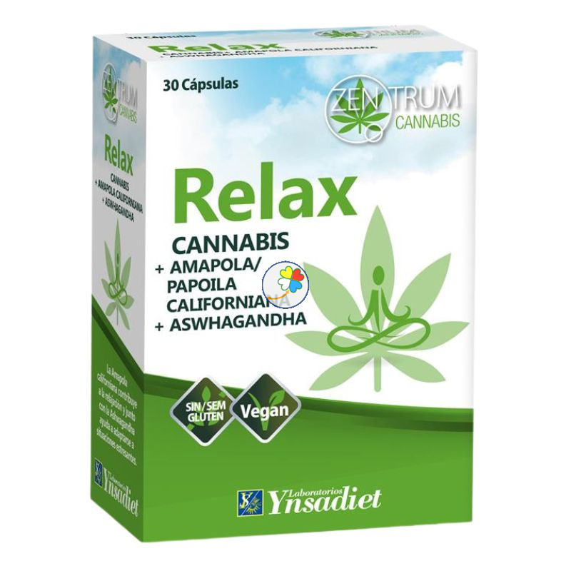 RELAX CON CANNABIS 30 CAPSULAS VEGETALES YNSADIET