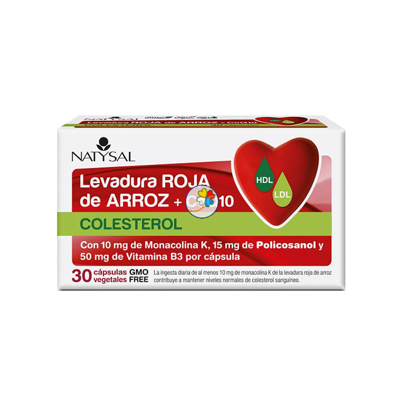 LEVADURA ROJA DE ARROZ + Q10 30 CAPSULAS NATYSAL