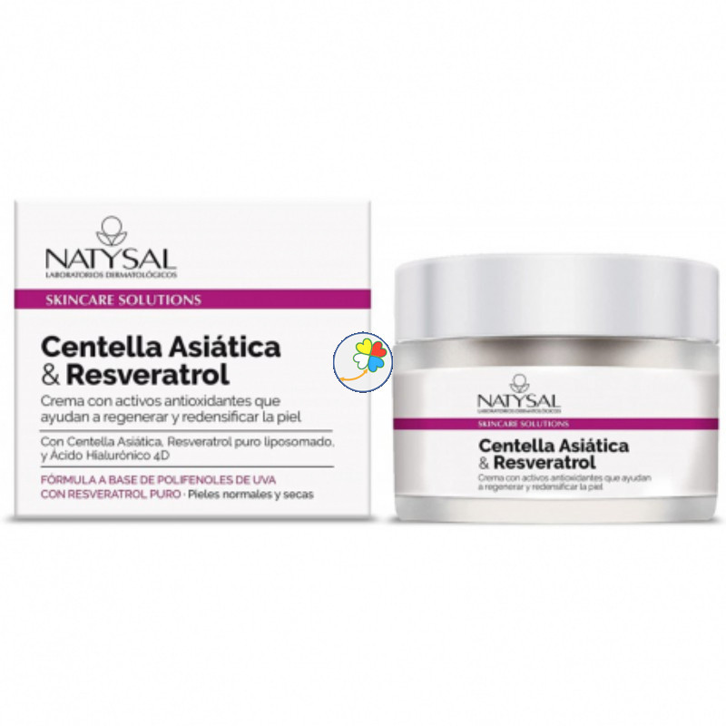 CREMA FACIAL CENTELLA ASIATICA Y RESVERATROL 50Ml NATYSAL