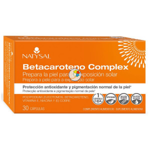 BETACAROTENO COMPLEX 30 CAPSULAS NATYSAL