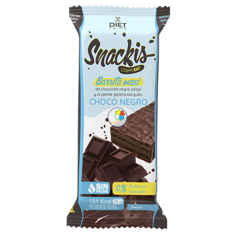 SNACKIS COMPLEAT CHOCO NEGRO 35 GR HERBORA