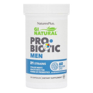 GI NATURAL PROBIOTIC MEN 30 CAPSULAS NATURE´S PLUS