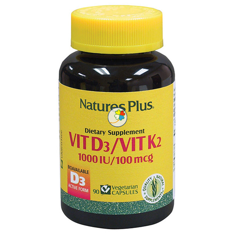 VITAMINA D3/K2 90 CAPSULAS NATURES PLUS