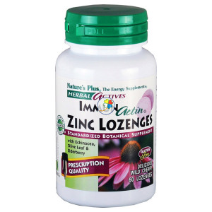 IMMUNACTIN ZINC LOZENGES 60 COMPRIMIDOS NATURE´S PLUS