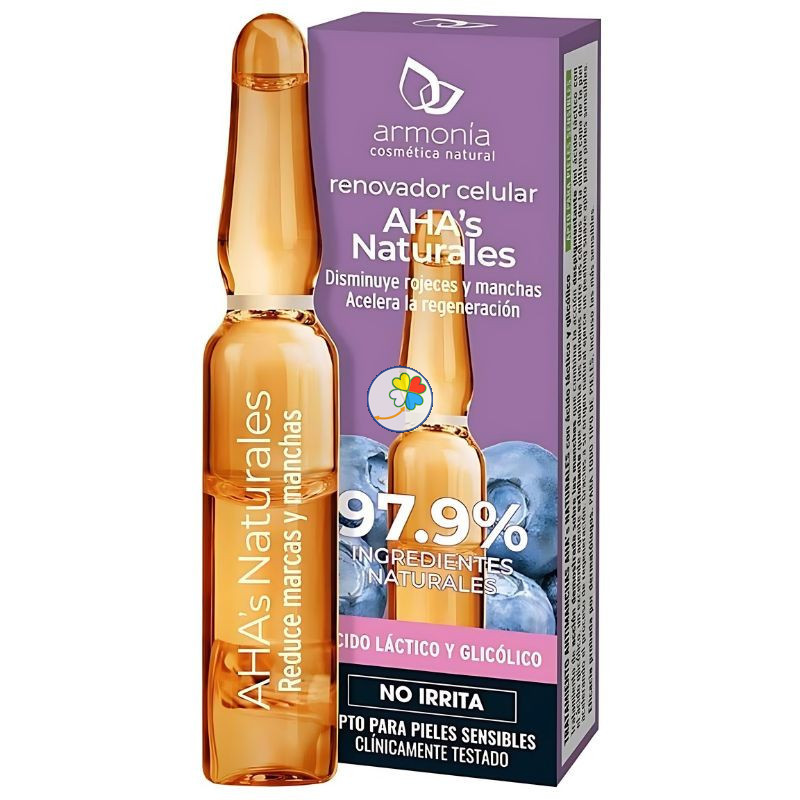 AMPOLLAS FACIALES MONODOSIS AHA´S NAT-RENOVADOR CELULAR ARMONIA