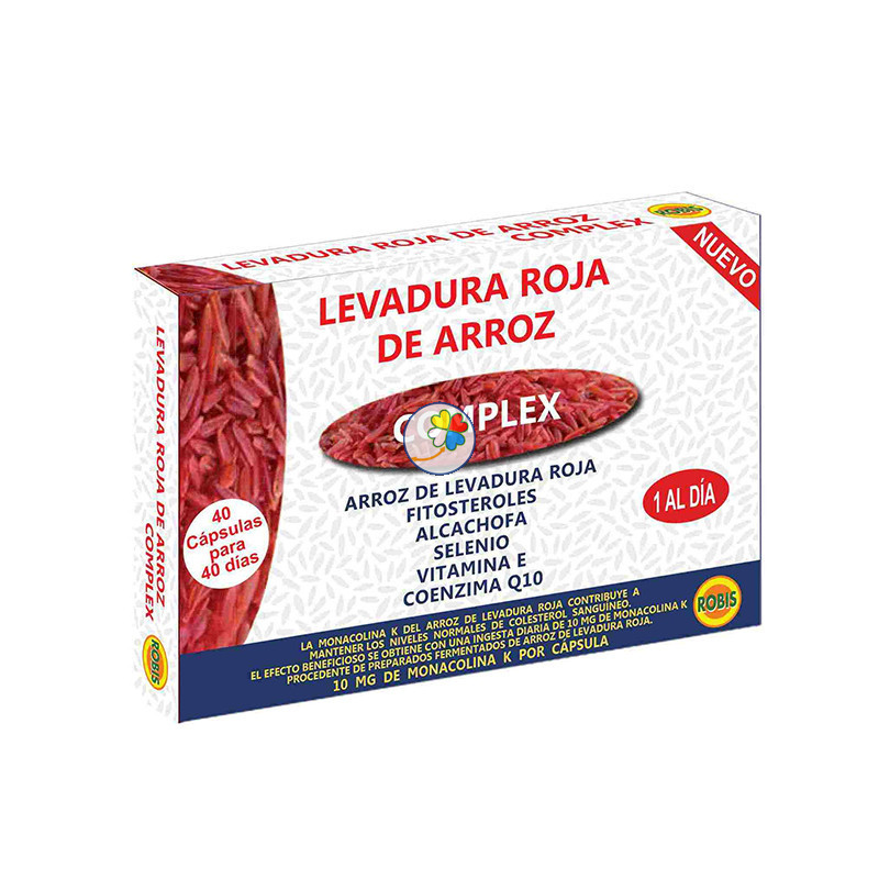 LEVADURA ROJA DE ARROZ COMPLEX 40 CAPSULAS ROBIS