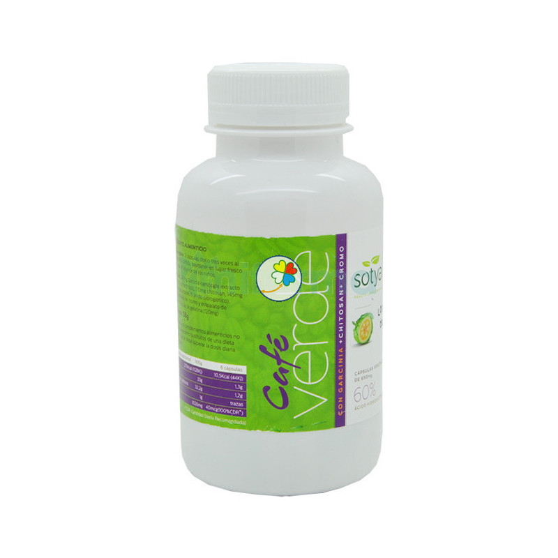 CAFE VERDE 650Mg. 90 CAPSULAS VEGETALES SOTYA