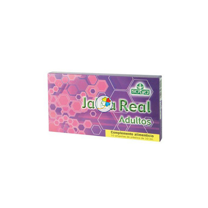 JALEA REAL ADULTOS 10 AMPOLLAS DE PLASTICO DE 10Ml. SOTYA