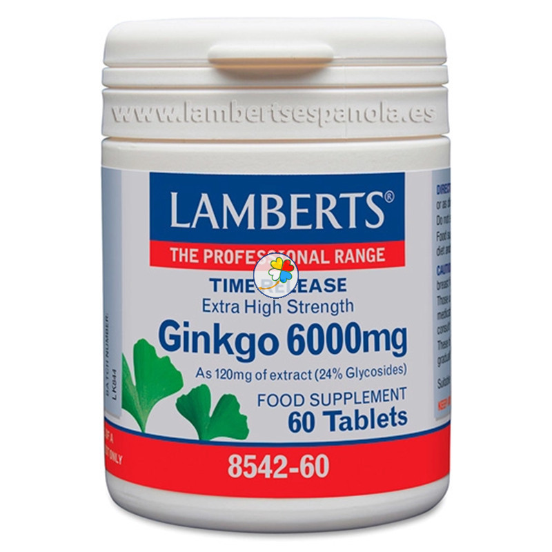 GINKGO BILOBA 6.000Mg. 60 TABLETAS LAMBERTS