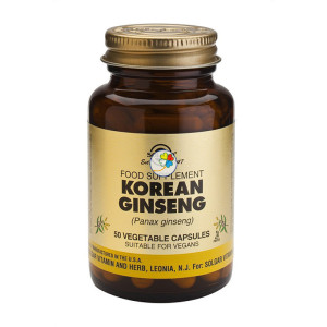 GINSENG COREANO 50 CAPSULAS VEGETALES SOLGAR