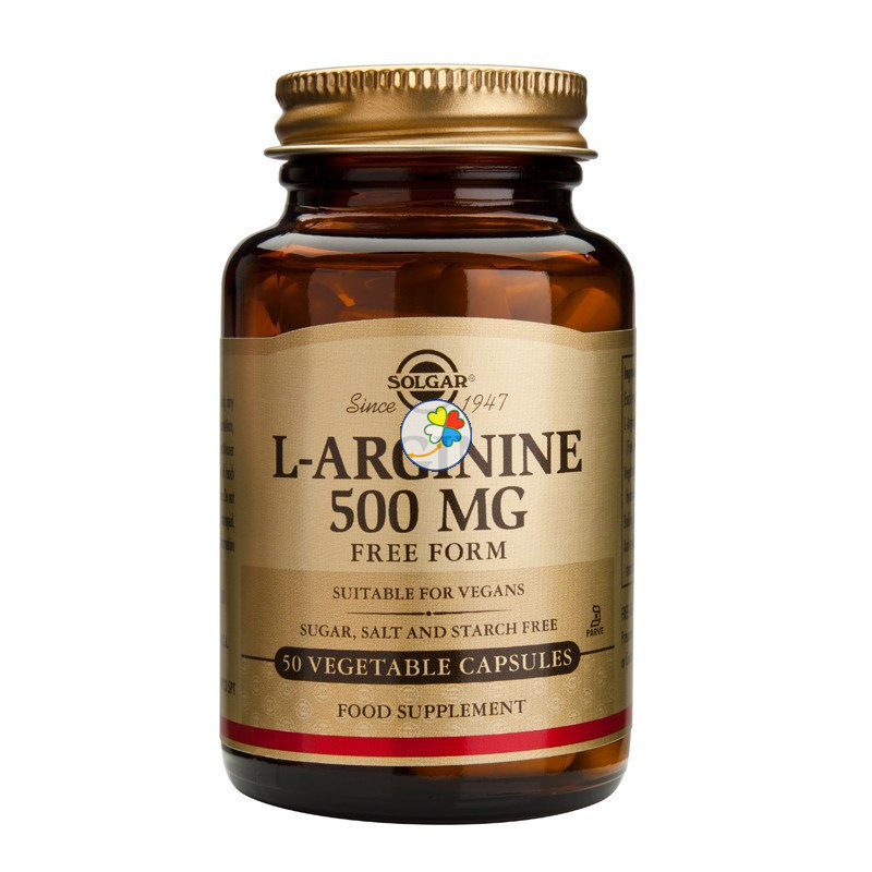 L-ARGININA 500 MG 50 CAPSULAS VEGETALES SOLGAR