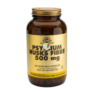 FIBRA DE CASCARAS DE PSYLLIUM 200 CAPSULAS VEGETALES SOLGAR