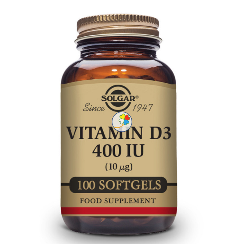 VITAMINA D 400UI 100 CAPSULAS SOLGAR