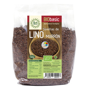 SEMILLAS DE LINO MARRON BIO 500Gr. SOL NATURAL