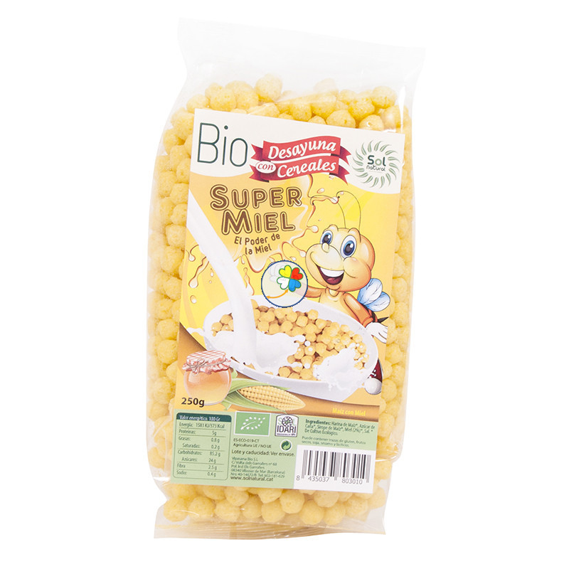 BOLITAS DE MAIZ SUPER MIEL BIO 250Gr. SOL NATURAL