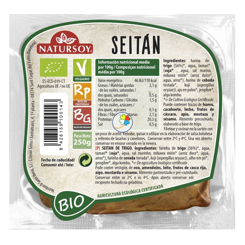 SEITAN 250Gr. NATURSOY