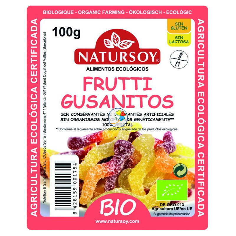 FRUTTI GUSANITOS 100Gr. NATURSOY