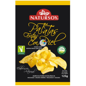 PATATAS FRITAS CON PIEL 125Gr. NATURSOY